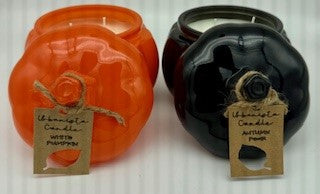 Orange Pumpkin, White Pumpkin Scented 3- Wick Candle