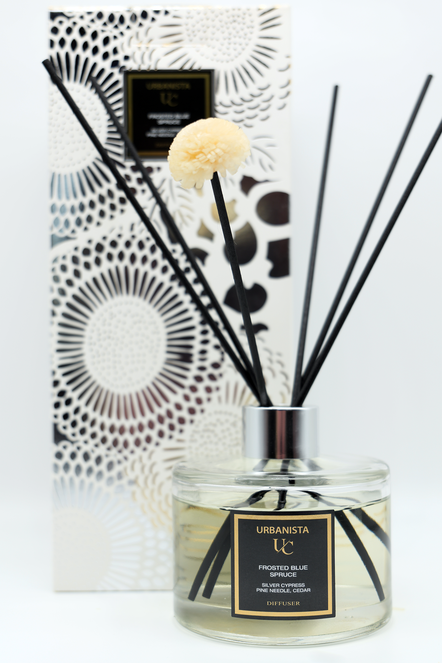 Frost Reed Diffuser Frosted Blue Spruce Reed Diffuser – Urbanista Candle Co.