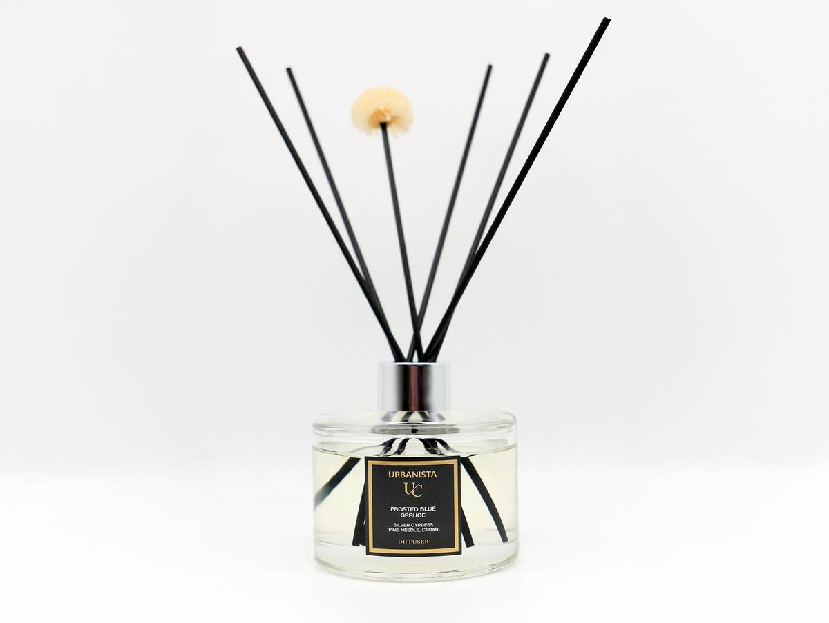 Frost Reed Diffuser Frosted Blue Spruce Reed Diffuser – Urbanista Candle Co.